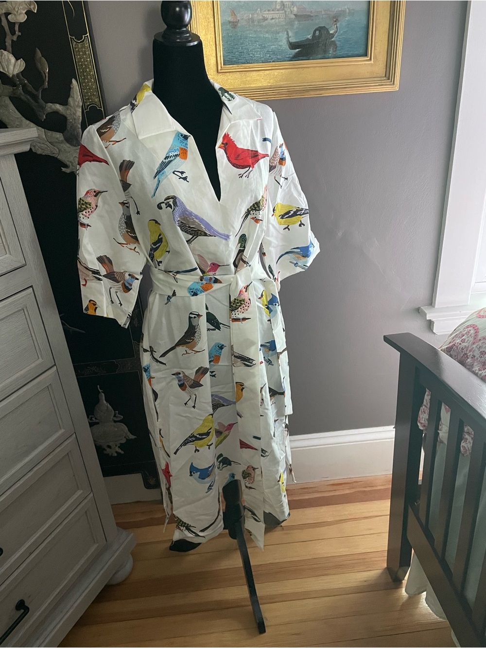 Lesly Evers Bird Dress NWT Sz XL - Picture 2 of 9